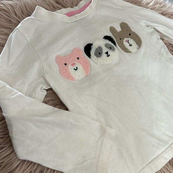 Girls Long Sleeve Fuzzy Animal - Picture 2 of 4